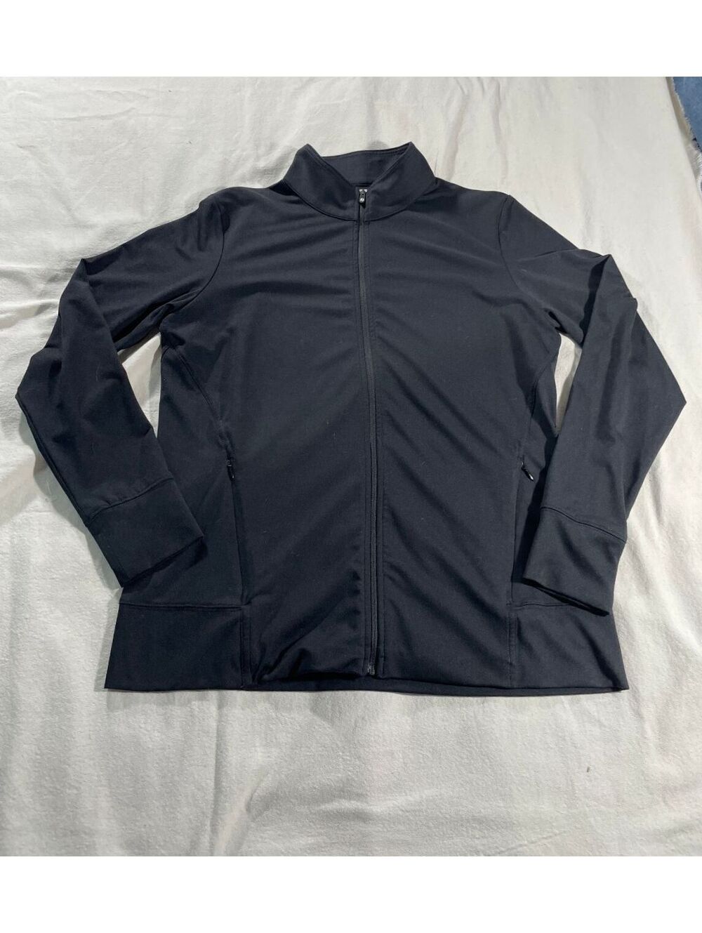 NWOT Foot Joy women's medium black golf jacket zip front pockets long sleeves